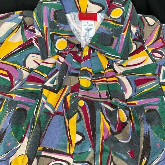 Kenzo Paris vintage top in subdued modern pattern - Picture 3 of 4